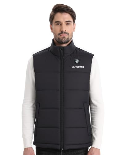 Venustas Men's USB-C Heated Vest X-Large Black - Battery Not Included