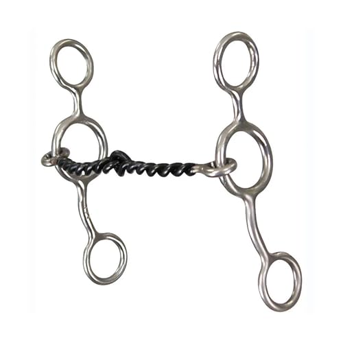 Reinsman Junior Cowhorse Small Twist Horse Bit, 5" Cheeks & Sweet Iron Mouth