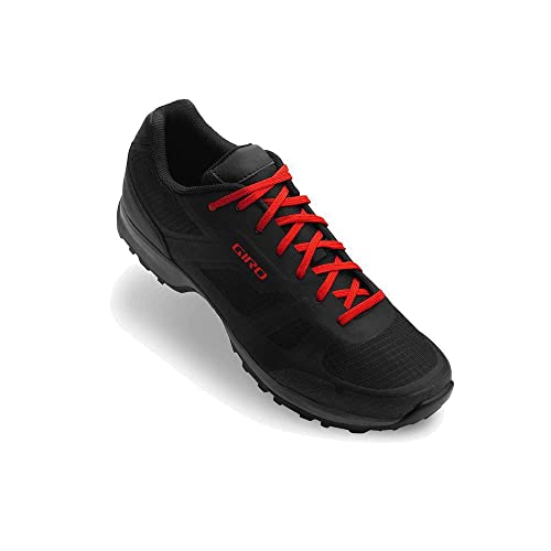 Mountain Bike Cycling Shoes Men’s Clipless Trail Shoes Black Red US 10.5