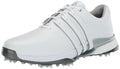 adidas Men's Tour360 24 Golf Shoes 9.5 White Silver Metallic Waterproof