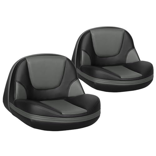 2 Pack Boat Seat Lean Pro Fishing Bass Chairs - Waterproof Marine-Grade Support
