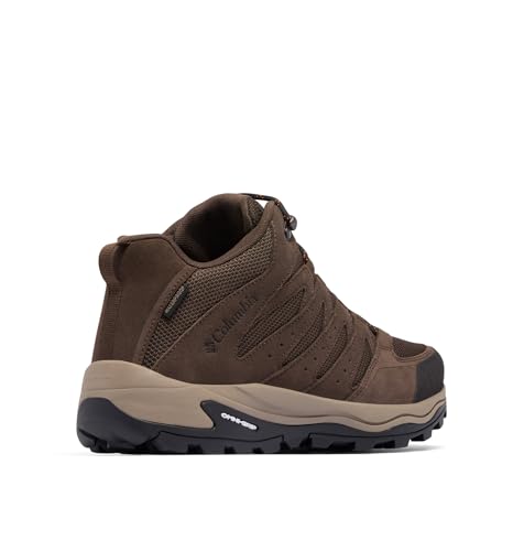 Columbia Mens Waterproof Redmond IV Mid Hiking Boots 9.5 Cordovan/Orange