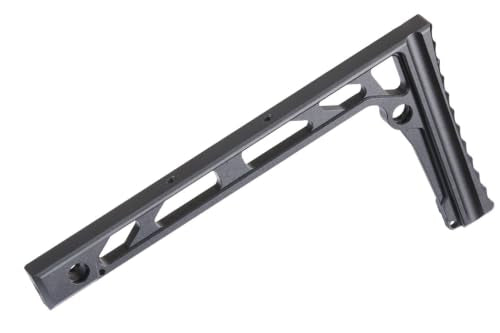 ZION ARMS SS8R Airsoft Fixed Stock - Black Polymer CQB Rifle Stock