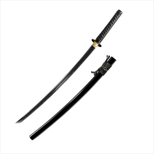 JIHPEN Sword Katana with Scabbard - Legends of the Night Black Custom