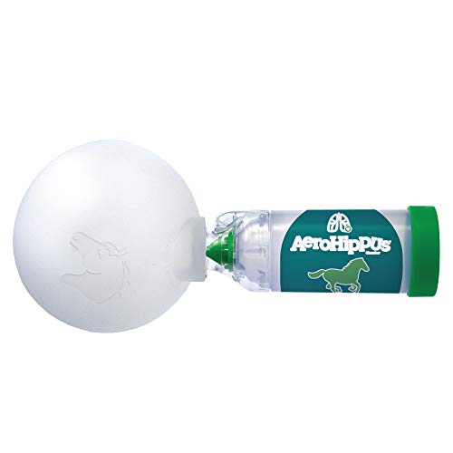 AEROHIPPUS Equine Aerosol Chamber with Flow-Vu Inhaler for Horse Respiratory Relief