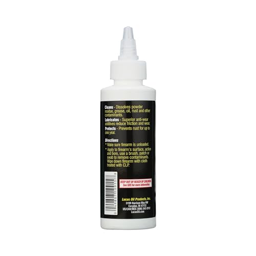 Lucas Oil 10915 Extreme Duty CLP Gun Oil, 4 Ounce, 1 Pack