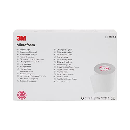 3M Microfoam Tape 2-Inch x 5.5 Yards Water-Resistant Elastic Foam Tape