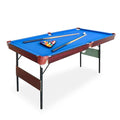 Seydrey 54 Inch Folding Pool Table - Portable Billiard Game Table for Home & Office