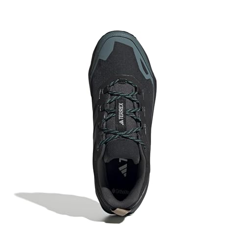 adidas Men's Terrex Skychaser AX5 Gore-Tex Hiking Shoes Black/Carbon/Pure Teal - Lightweight Waterproof Trail Footwear