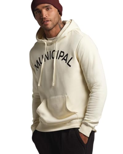 Men's Hoodie - MUNICIPAL M.OG-330, X-Large, Natural & Black