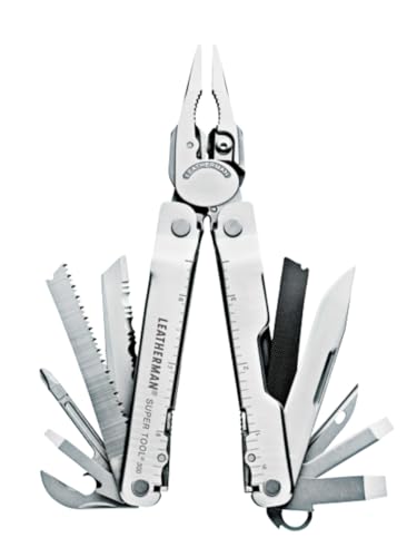 Leatherman Super Tool 300 Multitool Stainless Steel with Replaceable Wire Cutters & Saw