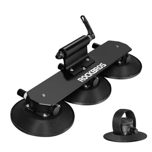 Suction Cup Bike Rack for Car - Quick Release Aluminum Alloy 1 Bike - Black