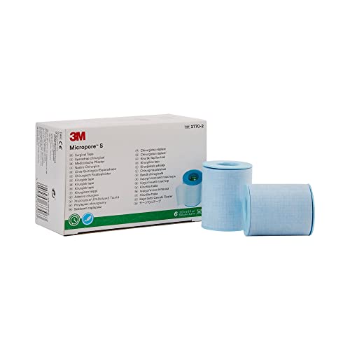 3M Silicone Medical Tape 2 Inch Non-Sterile Blue 6 Rolls