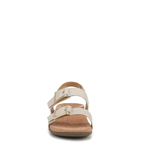 Women's Orthopedic Slingbacks with Adjustable Strap - Oatmeal Beige Synthetic