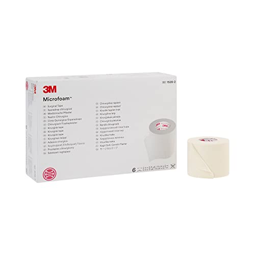3M Microfoam Tape 2-Inch x 5.5 Yards Water-Resistant Elastic Foam Tape