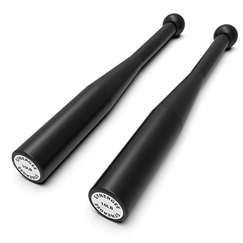 Synergee 10lb Indian Clubs Pair for Strength & Fitness - Model D