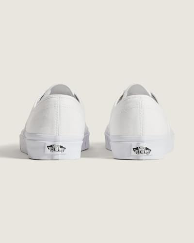 Vans Unisex Authentic Canvas Sneakers 6.5 Women/5 Men True White