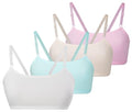 Herepai Cotton Training Bras for Girls 7-14 Years Light Color 4 - Seamless Cami