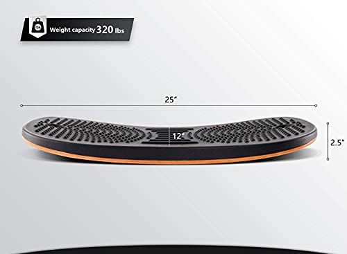 FEZIBO Large Obsidian Black Standing Desk Balance Board Mat