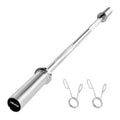 VEVOR 4FT Chrome Barbell Barbell Bar 2-Inch Plates 500lbs Capacity for Strength Training