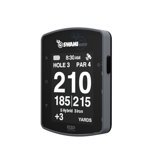 Golf GPS Rangefinder Handheld with Magnetic Mount - Grey, Swami KISS 2.0