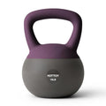 15LB Purple Soft Kettlebell for Strength Training & Home Workouts - Cushioned Base, Wide Handle
