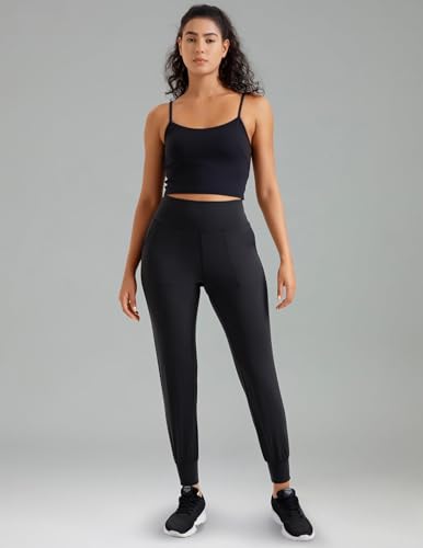 Colorfulkoala Women's Dreamlux High Waisted Jogger Pants Black Medium Variation