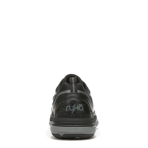 Women's Cross Training Shoes with Cushion & Support - Black/Gray/White, Size 7.5