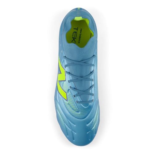 Unisex Soccer Cleats - Tekela V5 Low Laced FG Shoes - Metallic Blue & Green