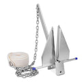 13LB Heavy Duty Boat Anchor Kit with Chain and Rope - Corrosion-Resistant