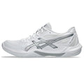 ASICS Women's Gel-Rocket 12 Volleyball Shoes - White & Silver, Size 7