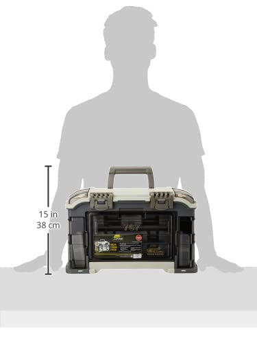 Plano Elite Series Angled Tackle Storage Case with Utility Boxes Waterproof Fishing Organizer