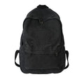KAOBIO Canvas Backpack for Women Men Vintage Aesthetic Bags Travel Daypack Boho Hippie Grunge Backpack (Black)