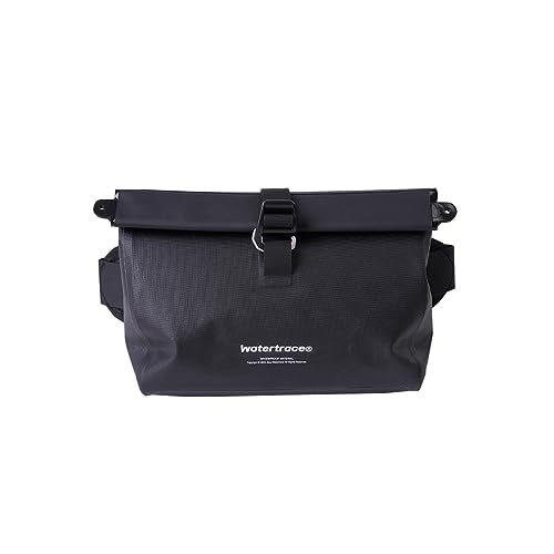 Waterproof Fanny Pack with Magnetic Closure - Black Water-Resistant Waist Bag