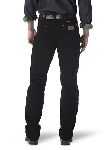 Wrangler Men's Cowboy Cut Slim Fit Jeans - 30W x 32L Shadow Black