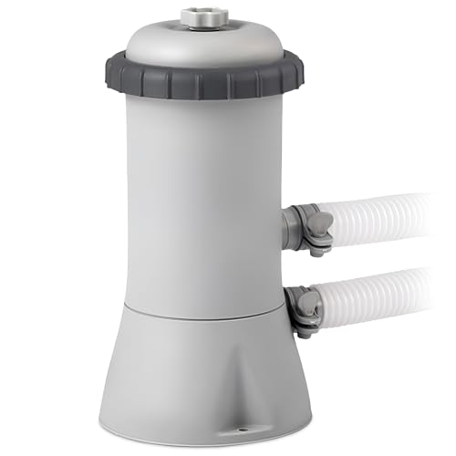 Intex Krystal Clear Cartridge Filter Pump for Above Ground Pools 1000 GPH Grey