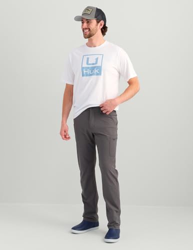 HUK Mens Next Level Pant Large - Quick-Drying Fishing Pants with Sun Protection