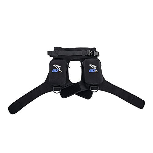 IST Dive Pocket Holster Belt for Scuba Diving Gear - Small-Medium