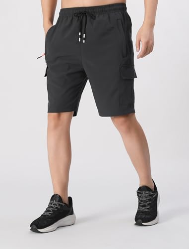Boys Cargo Shorts - Quick Dry Lightweight Hiking Shorts with Zipper Pockets, Variation 11-12 Ll069l.blue