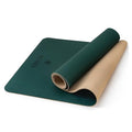 Dark Green Premium Yoga Mat 4mm Non-Slip PU & Natural Rubber for Yoga & Pilates