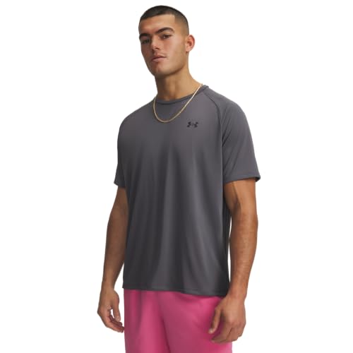 Under Armour Men's Tech 2.0 Short-Sleeve T-Shirt - Large / Castlerock / Black