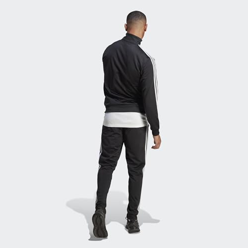 Adidas Men's Basic 3-Stripes Tricot Track Suit Large Black 2023