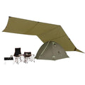 GEERTOP Green Camping Tarp 17x10 ft Waterproof Rain Fly for Outdoor Shelter