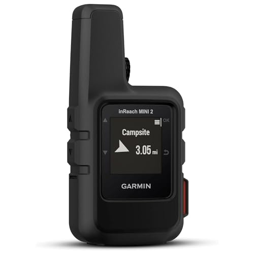 Garmin inReach Mini 2 Satellite Communicator Black – Two-Way Messaging & Interactive SOS