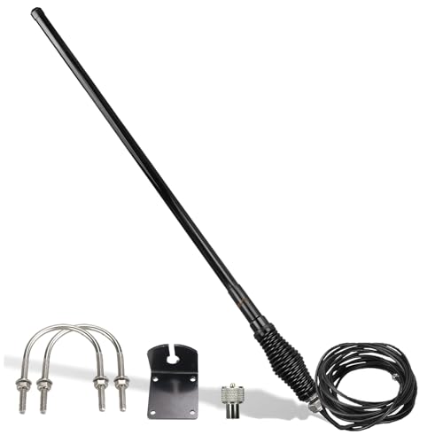 Heavy Duty Fiberglass GMRS Mobile Antenna - 48.2 Inch, 6.5dB Gain, 50W, Wireless Communication