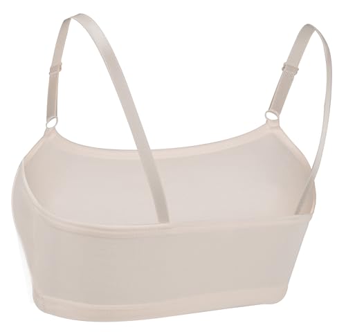 Herepai Cotton Training Bras for Girls 7-14 Years Light Color 4 - Seamless Cami