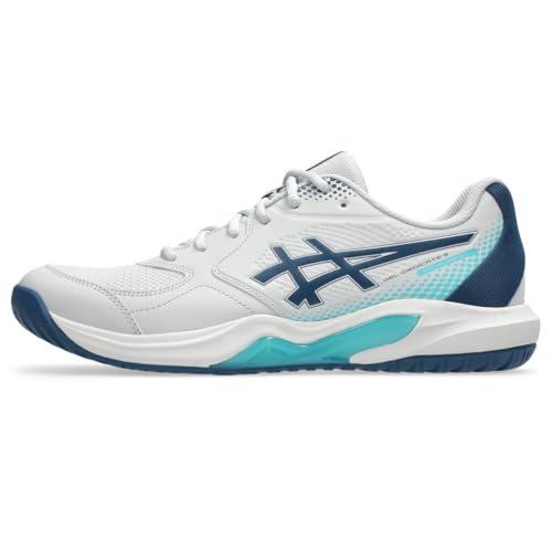 ASICS Men's Gel-Dedicate 9 Pickleball Tennis Shoes 10.5 Concrete Mako Blue