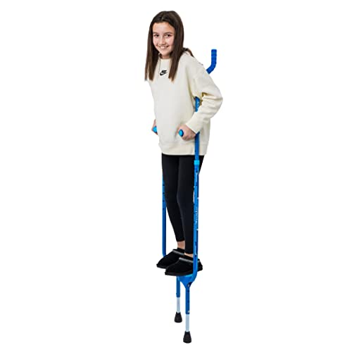 Flybar Master Walking Stilts - Adjustable Height Kids Outdoor Play Blue Edge