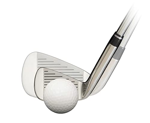 7 Iron Golf Swing Trainer Aid for Adults - Right Hand, Stiff Flex, Black