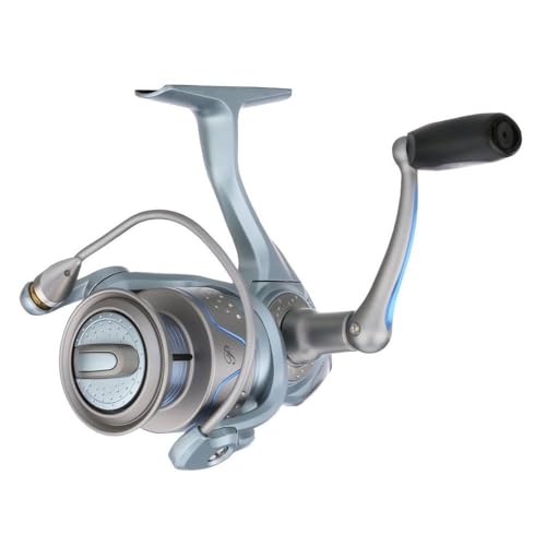 Pflueger President Ladies Edition Spinning Fishing Reel, Size 30, Graphite Body and Rotor, Lightweight and Corrosion Resistant, Sealed Oil Felt Front Drag